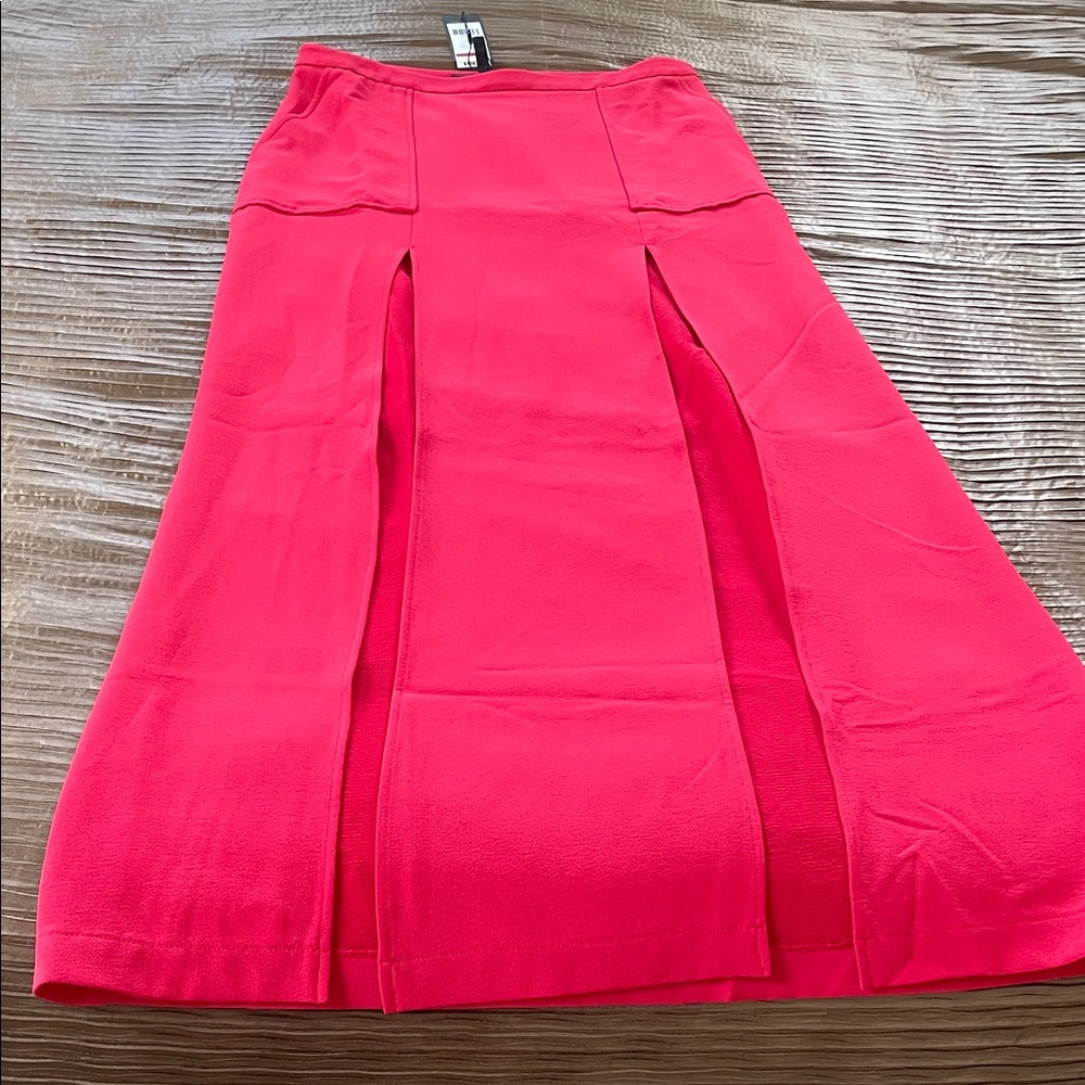 BCBGMaxAzria Bold Pink A-Line Skirt